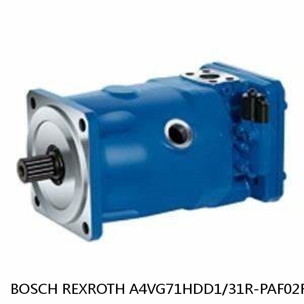 A4VG71HDD1/31R-PAF02F071D *G* BOSCH REXROTH A4VG Variable Displacement Pumps