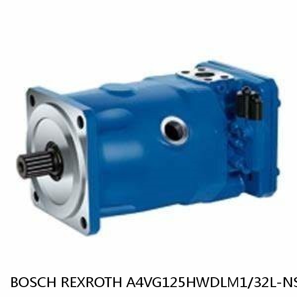 A4VG125HWDLM1/32L-NSF02F021S-S BOSCH REXROTH A4VG Variable Displacement Pumps